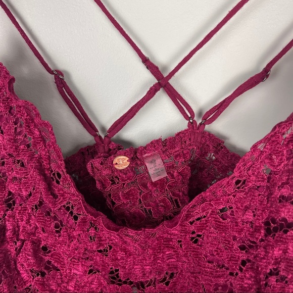 Free People Intimates Celine Bralette Mulberry - Picture 9 of 11